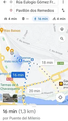 a screenshot of a google map of a subway at PISO BENITO in Ourense