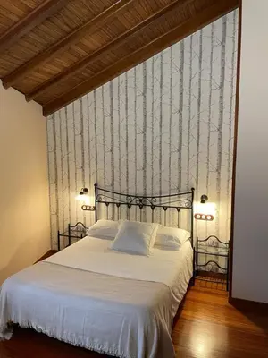 a bathroom with a shower and a sink at Casa de Costoia in Santiago de Compostela