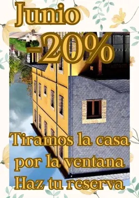 a poster of a building with the words juno at CASA ALTOBIERZO, 9 Habitaciones y 9 BAÑOS in Pobladura de las Regueras