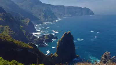 a view of the amalfi coast in italy at Casa Berdeal in Santa María