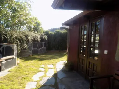 an outside view of a house with a door at Cabaña Bioxana in Molejón