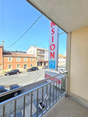 a sign for a hotel on a balcony with a parking sign at Pensión Pedrouzo in O Pedrouzo