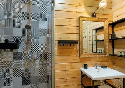 a bathroom with a sink and a mirror at Estudios Galende in Galende
