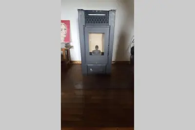 a hallway with a door in a room at Casa Ribeira Sacra, Ourense, Niñodaguia, Galicia in Ourense