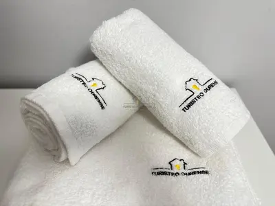 two rolls of toilet paper sitting next to each other at A morada das perseidas in Ourense