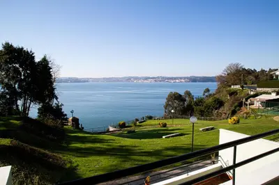 a view of a large body of water at Apartamento Playa Lago in A Coruña