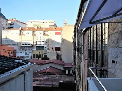 a view of a city from a building at Apartment in Ourense near Hot Springs in Ourense