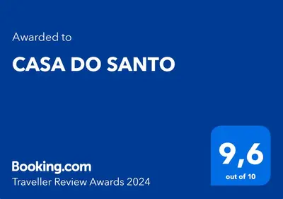 a blue sign with the words csa do santa at CASA DO SANTO in Santiago de Compostela