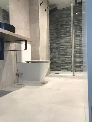 a bathroom with a shower and a bath tub at lucushouse III in Lugo