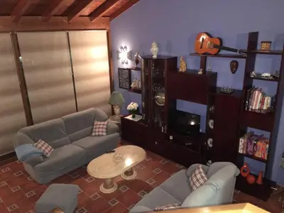 a living room with two couches and a table at House - 4 Bedrooms with Pool - 4093 in A Estrada