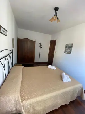 a bedroom with a large bed in a room at Piso grande y muy luminoso in Santiago de Compostela