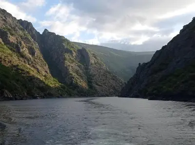 a view of a river in a canyon at O Noso Lar - RIBEIRA SACRA in Nogueira de Ramuin