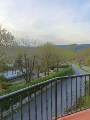a view of a road from a balcony at O FOGAR DAS FINAS in Melias