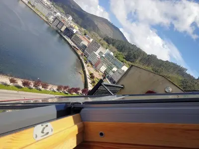 a view of a river from a boat at MARINA SOL VIVEIRO in Viveiro